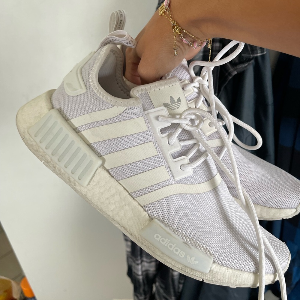 Women’s Adidas NMD R1 Sneakers — White